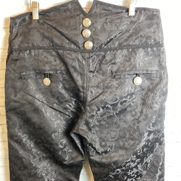Dark Rock Gothic Clothing NWT Men’s Apocrypha Trousers Pant 36 Steampunk Brocade - Picture 11 of 16